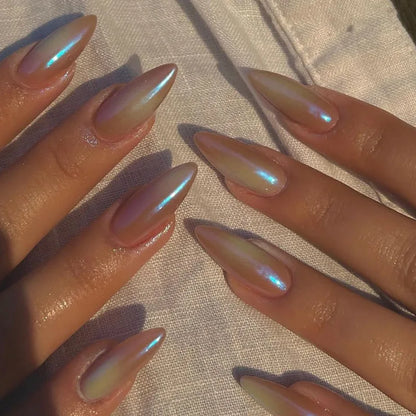 24Pcs Mid-Length Almond Press on Nails - Multiple Colours