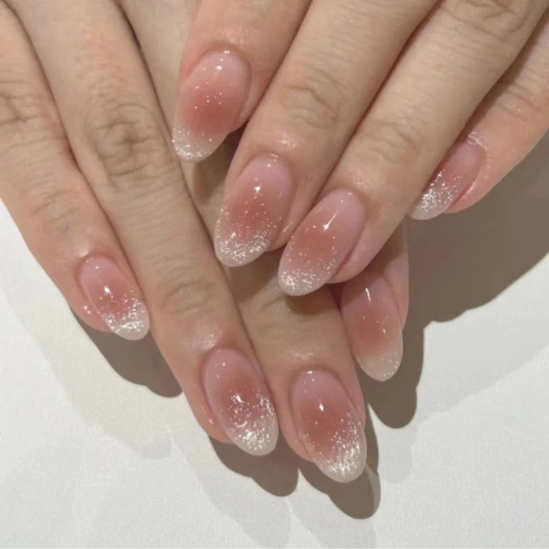 24Pcs Mid-Length Almond Press on Nails - Multiple Colours