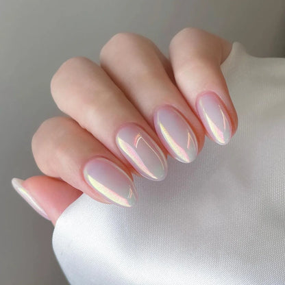 24Pcs Mid-Length Almond Press on Nails - Multiple Colours