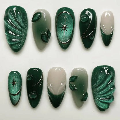 24Pcs 3D Ripple Design Press on Nails - Multiple Designs