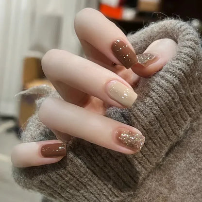 24Pcs Glitter Diamond Art Press on Nails - Multiple Designs